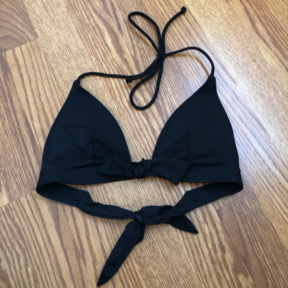 Black bathing suit top